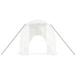 vidaXL Serre avec cadre en acier blanc 36 m² 18x2x2 m
