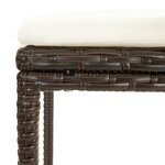 vidaXL Ensemble de bar de jardin 7 Pièces marron bois massif acacia rotin