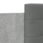 vidaXL Cadre de lit sans matelas gris béton 100x200 cm