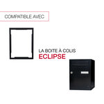 Cadre d'encastrement Eclipse noir 9005M