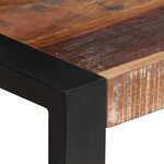 vidaXL Table à manger 70x70x75 cm Bois de récupération massif