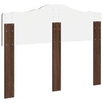 vidaXL Tête de lit Chêne brun 120 cm Bois d'ingénierie
