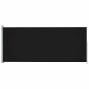 vidaXL Auvent latéral rétractable de patio 220x500 cm Noir