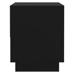 vidaXL Tables de chevet 2 Pièces Noir 45x34x44 cm bois d'ingénierie