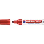 Marqueur Permanent 550 Rouge Corps Alu Pointe Large 3-4 mm EDDING