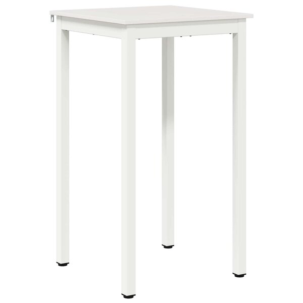 vidaXL Table de bar Blanc 60 x 60 x 105 cm Bois de pin massif
