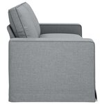 vidaXL Canapé Gris clair 222 x 80 x 82 cm tissu