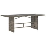 vidaXL Ensemble de salle à manger pour jardin 7 Pièces Gris polyrotin
