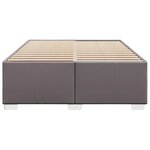 vidaXL Cadre de lit sans matelas gris 140x190 cm similicuir