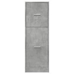 vidaXL Armoire d'apothicaire gris béton 40x41x118 cm bois d'ingénierie