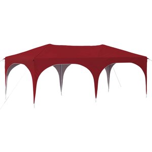 vidaXL Tente de fête pop-up 575 x 288 x 245 cm Bordeaux Tissu Oxford