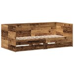 vidaXL Lit de jour avec tiroirs Bois vieilli Bois d'ingénierie 90 x 190 cm