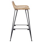 vidaXL Chaise de bar 44 x 46 x 91 cm Fer à tige de 10mm de diamètre