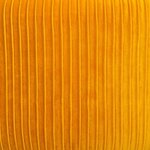 Pouf Design en Velours Solaro en MDF et métal - Jaune - D. 35 x H. 41 cm