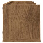 vidaXL Étagère murale à CD chêne artisanal 75x18x18 cm bois ingénierie