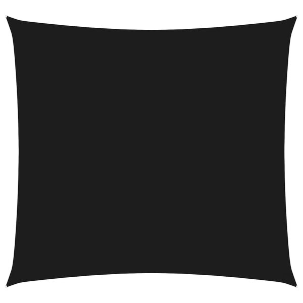 vidaXL Voile de parasol tissu oxford carré 2x2 m noir