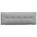 vidaXL Coussin de Dos Gris nuage 140 x 19 x 50 cm tissu