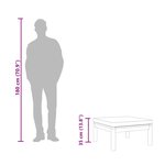 vidaXL Repose-pied avec coussin gris foncé Bois d'acacia massif