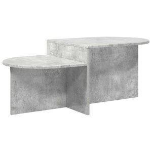 vidaXL Table basse Gris béton 100 x 50 x 40 cm Bois d'ingénierie