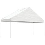 vidaXL Belvédère avec toit blanc 5 88x2 23x3 75 m polyéthylène