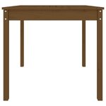 vidaXL Table de jardin marron miel 82 5x82 5x76 cm bois massif de pin