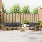vidaXL Ensemble de canapés d'extérieur 7 Pièces