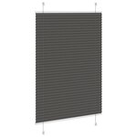 vidaXL Store plissé noir 90x100 cm largeur du tissu 89 4 cm polyester