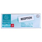 Lot De 5 Chevalets Double Face Horizontal A5 - Cristal - Exacompta