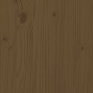 vidaXL Tête de lit Marron miel 156x4x100 cm Bois massif de pin