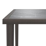 vidaXL Salon de jardin 3 Pièces avec coussins Gris Résine tressée