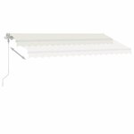 vidaXL Auvent automatique sur pied 400x300 cm Crème