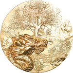 Pièce de monnaie en Argent 18888 Francs g 155.5 (5 oz) Millésime 2023 Azure Dragon DRAGON AZURE