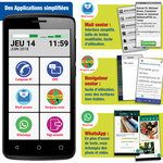 Le smart Initial 6 3p 32 giga smartphone senior pour DEBUTER