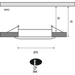 Kit spot à encastrer LED Coin Slim IP65 6 8 W blanc