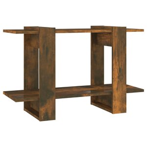 vidaXL Bibliothèque/Séparateur de pièce Chêne fumé 80x30x51 cm