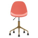 vidaXL Chaises pivotantes à manger lot de 2 Rose Velours