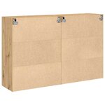 vidaXL Meubles muraux 2 pièces Chêne Artisan 69 5 x 34 x 90 cm en bois d'ingénierie