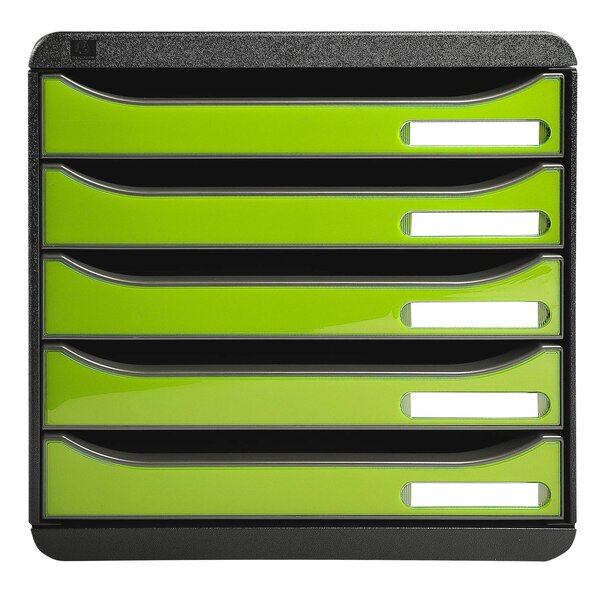Module De Classement Big Box Plus 5 Tiroirs Iderama - Vert Anis Brillant - Exacompta