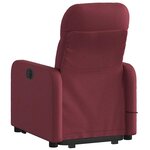 vidaXL Fauteuil inclinable de massage Rouge bordeaux Tissu
