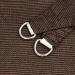 vidaXL Voile d'ombrage 160 g/m² trapèze marron 4/5x4 m PEHD