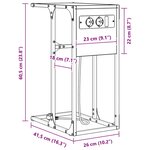 vidaXL Table de chevet Chêne sonoma Bois d'ingénierie