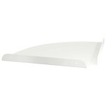 vidaXL Étagère Flottante d'Angle 2 pc Blanc 30 x 30 x 2 cm