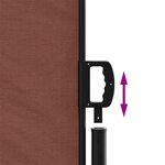 vidaXL Auvent latéral rétractable marron 180x600 cm