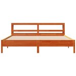 vidaXL Cadre de lit sans matelas cire marron 180x200cm bois pin massif