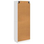 vidaXL Ensemble de Meubles 2 Pièces Blanc brillant Bois d'ingénierie