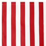 VidaXL Tissu de remplacement de store Rouge et Blanc 10x1.6 m