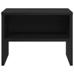vidaXL Cabinet de chevet Chêne noir 40 x 40 x 30 cm Bois d'ingénierie