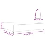 vidaXL Housse pour mobilier d'extérieur Noir 350 x 260 x 90 cm 210D