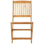vidaXL Ensemble à manger de jardin pliable 3 Pièces bois d'acacia massif