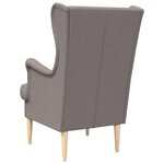 vidaXL Fauteuil Taupe Tissu
